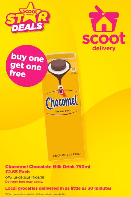 Chocomel 750ml, buy one get one free
