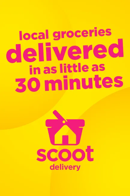 Local groceries delivered in as little as 30 minutes*