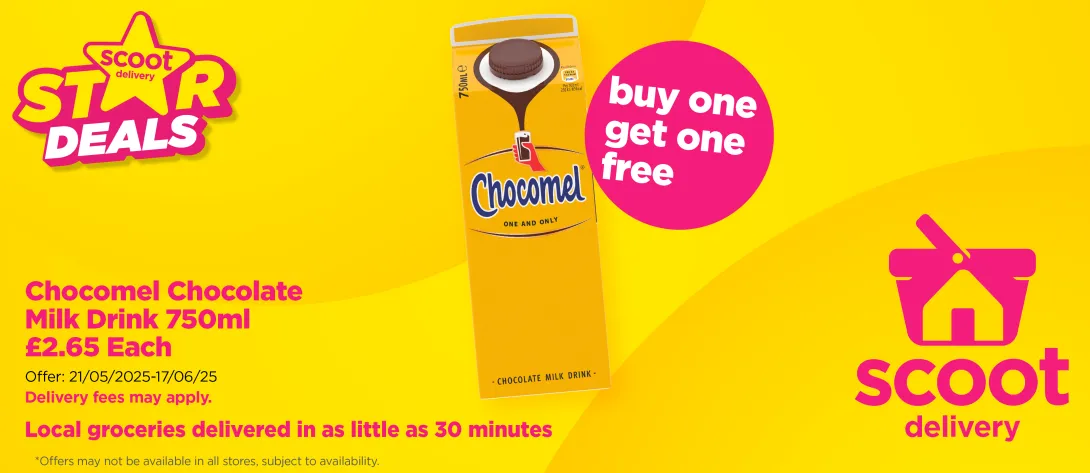 Chocomel 750ml, buy one get one free