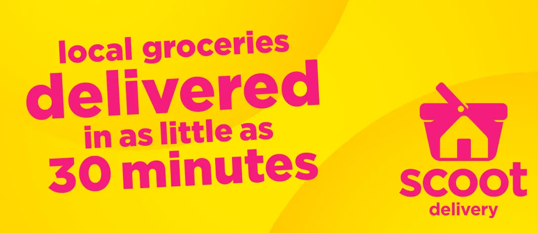 Local groceries delivered in as little as 30 minutes*